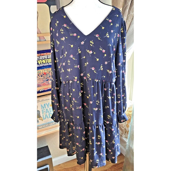 Lauren Ralph Lauren Dresses & Skirts - Lauren Ralph Lauren Dress Womens 16 Floral Long Sleeve Tiered Boho Midi